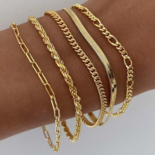5-delige Klassieke Armbandenset