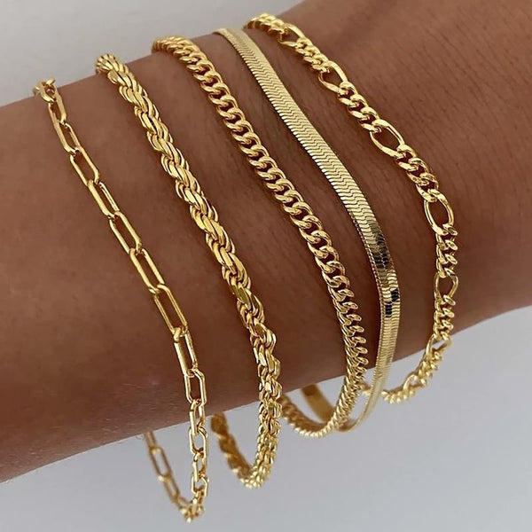 5-delige Klassieke Armbandenset