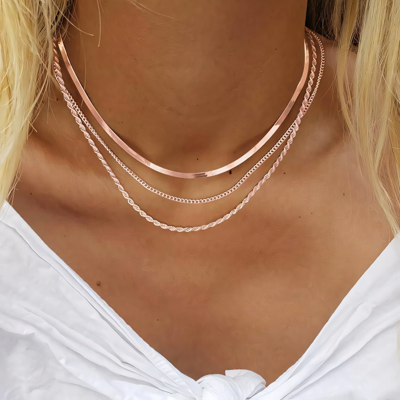 3-delige Klassieke Choker Kettingenset