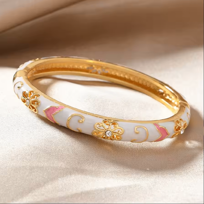 4-delige Bloemaccent Armbandenset