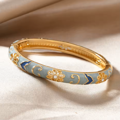 4-delige Bloemaccent Armbandenset
