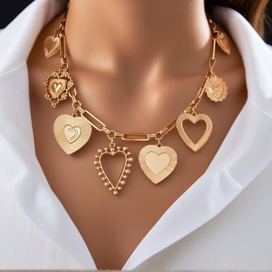 Chunky Hartjes Ketting