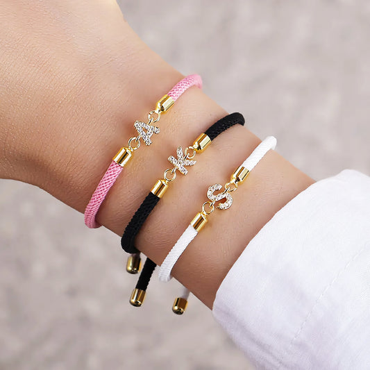 Verstelbare Initiaal Armband