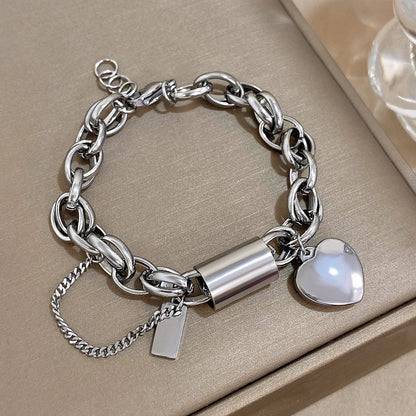 Stoere & Grove Schakel Hart Armband