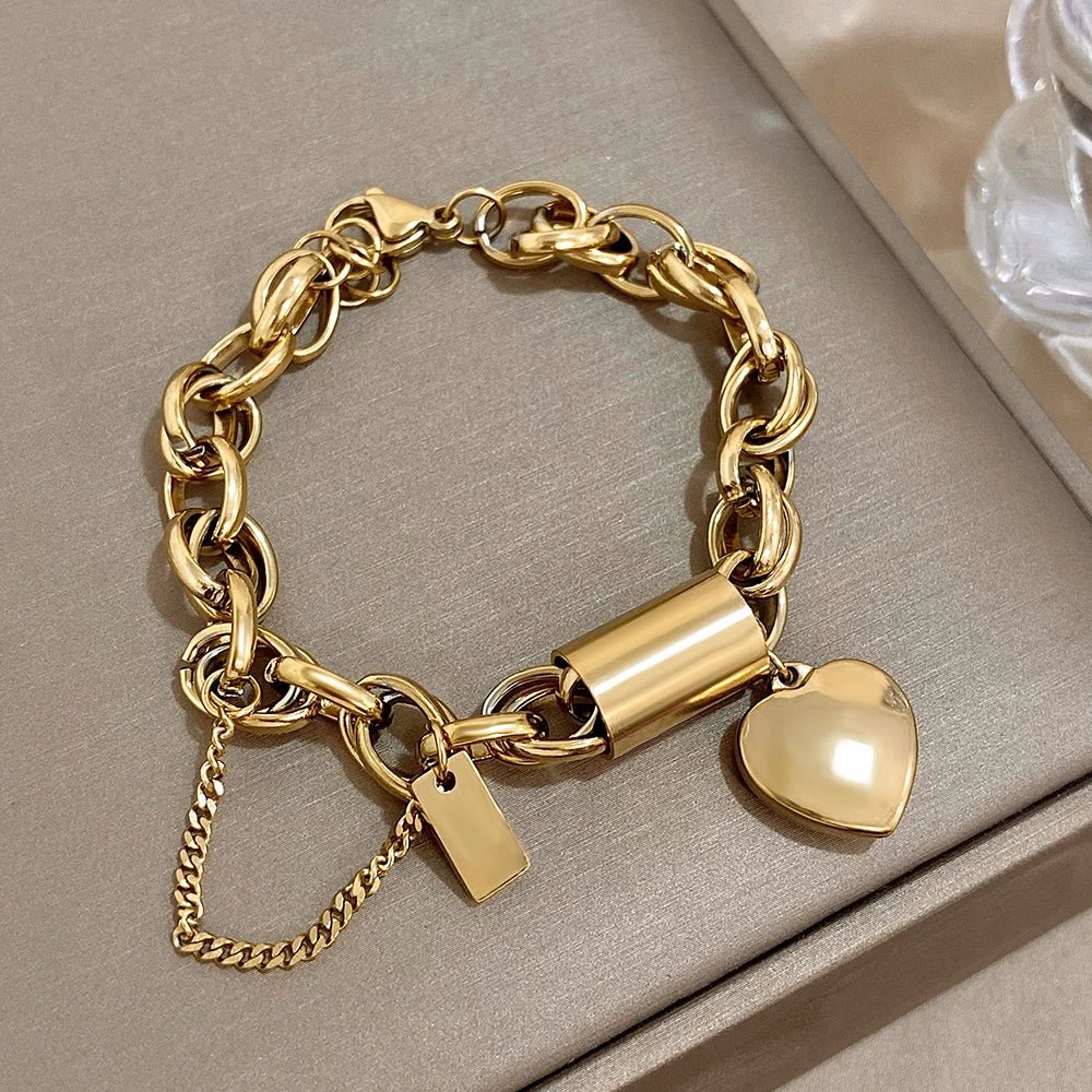 Stoere & Grove Schakel Hart Armband