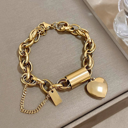 Stoere & Grove Schakel Hart Armband