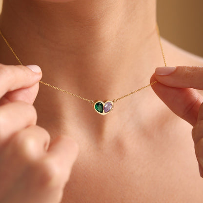 Forever Linked Birthstone Hart Ketting & Armband