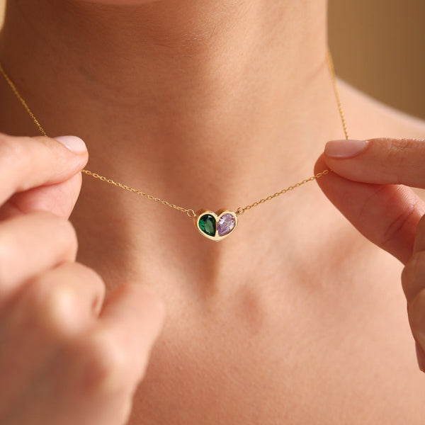 Forever Linked Birthstone Hart Ketting & Armband